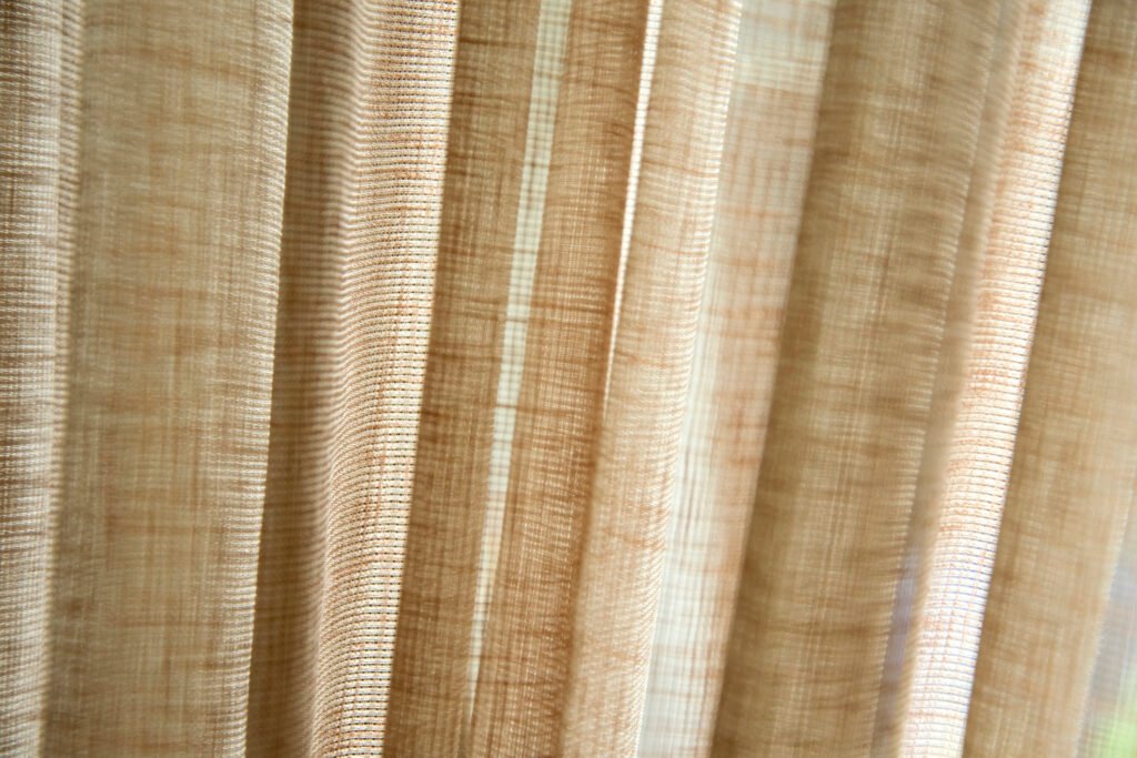 Burlap curtains